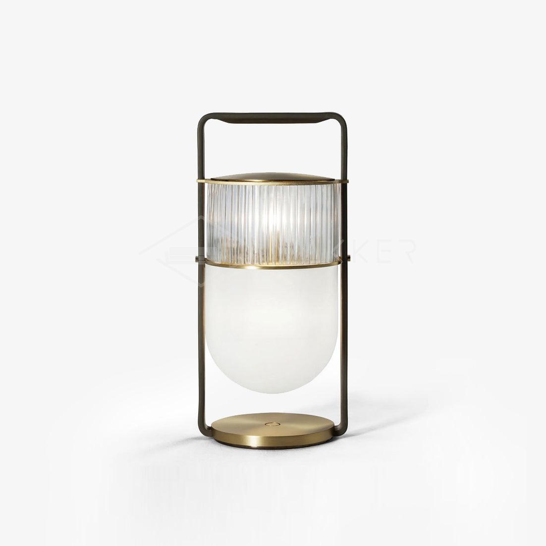 Kiorven Lampe de Table Art Verre