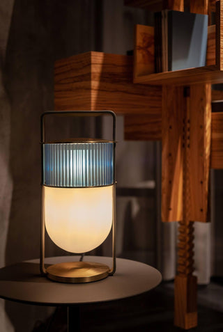 Kiorven Lampe de Table Art Verre