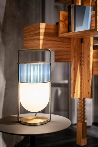 Kiorven Lampe de Table Art Verre
