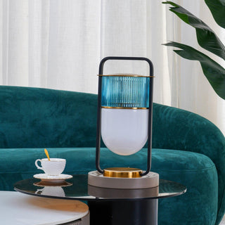 Kiorven Lampe de Table Art Verre