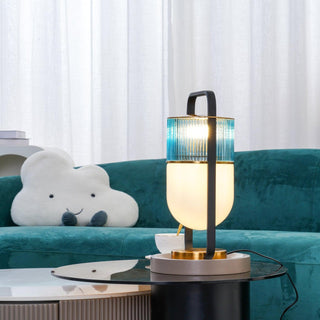 Kiorven Lampe de Table Art Verre