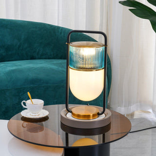 Kiorven Lampe de Table Art Verre