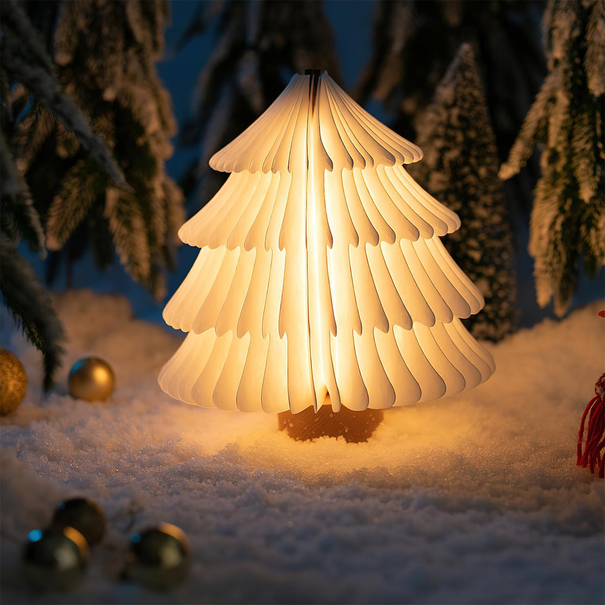 Xmas Lampe de Table Pliable