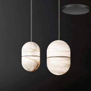 Strata Albâtre Pendentif Lumière Capsule-Forme-Luire
