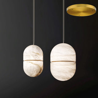 Strata Albâtre Pendentif Lumière Capsule-Forme-Luire