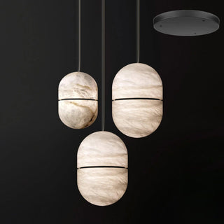 Strata Albâtre Pendentif Lumière Capsule-Forme-Luire