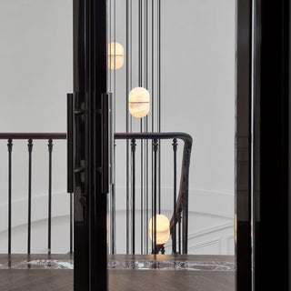 Strata Albâtre Pendentif Lumière Capsule-Forme-Luire
