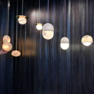 Strata Albâtre Pendentif Lumière Capsule-Forme-Luire