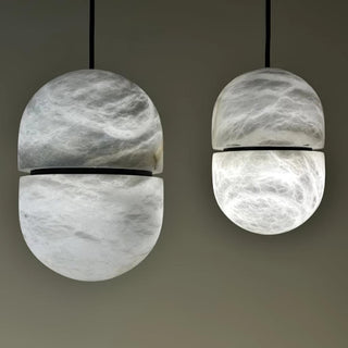 Strata Albâtre Pendentif Lumière Capsule-Forme-Luire