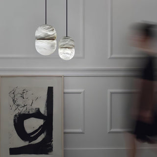 Strata Albâtre Pendentif Lumière Capsule-Forme-Luire