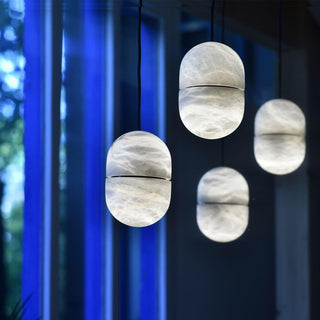 Strata Albâtre Pendentif Lumière Capsule-Forme-Luire
