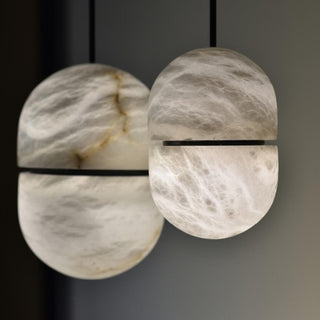 Strata Albâtre Pendentif Lumière Capsule-Forme-Luire