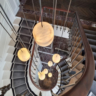 Strata Albâtre Pendentif Lumière Capsule-Forme-Luire