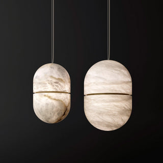 Strata Albâtre Pendentif Lumière Capsule-Forme-Luire