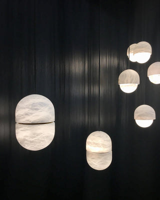 Strata Albâtre Pendentif Lumière Capsule-Forme-Luire