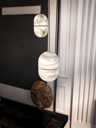 Strata Albâtre Pendentif Lumière Capsule-Forme-Luire