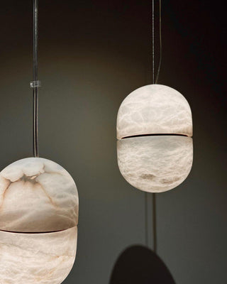 Strata Albâtre Pendentif Lumière Capsule-Forme-Luire