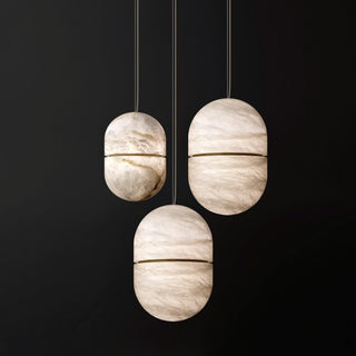 Strata Albâtre Pendentif Lumière Capsule-Forme-Luire