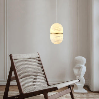 Strata Albâtre Pendentif Lumière Capsule-Forme-Luire