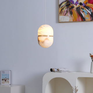 Strata Albâtre Pendentif Lumière Capsule-Forme-Luire