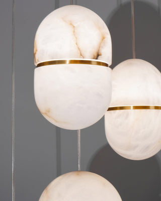 Strata Albâtre Pendentif Lumière Capsule-Forme-Luire