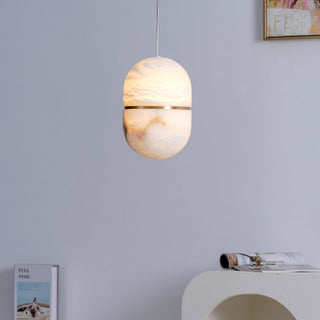 Strata Albâtre Pendentif Lumière Capsule-Forme-Luire