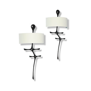Iliror Applique Murale Métal Tissu Art Nordique Premium