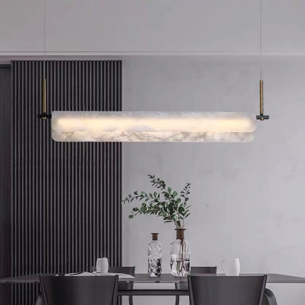 Eshaisra Suspension Métal Albâtre Minimaliste Moderne