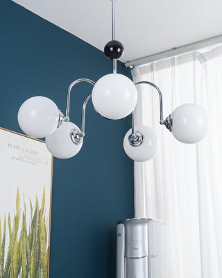 Lustra Lustre Cadre en Tige et Blanc