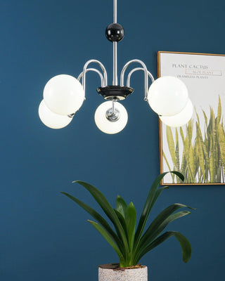 Lustra Lustre Cadre en Tige et Blanc