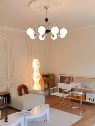 Lustra Lustre Cadre en Tige et Blanc