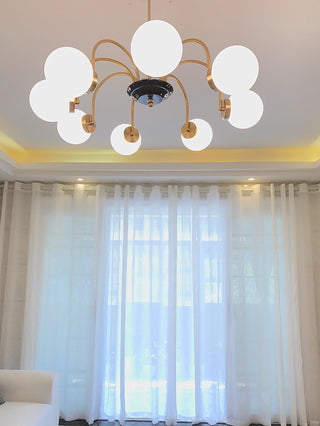 Lustra Lustre Cadre en Tige et Blanc