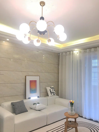 Lustra Lustre Cadre en Tige et Blanc