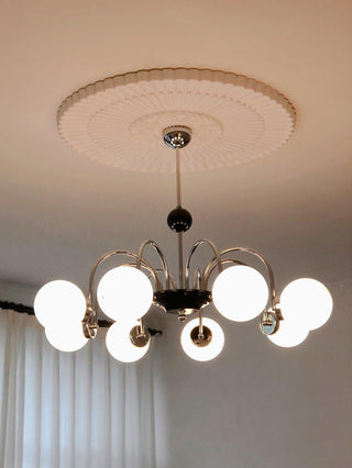 Lustra Lustre Cadre en Tige et Blanc
