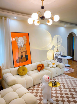 Lustra Lustre Cadre en Tige et Blanc