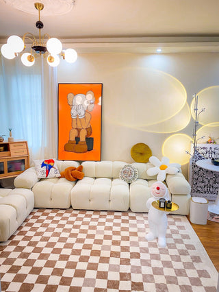 Lustra Lustre Cadre en Tige et Blanc