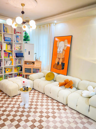 Lustra Lustre Cadre en Tige et Blanc