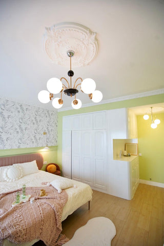 Lustra Lustre Cadre en Tige et Blanc