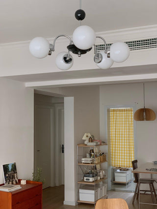 Lustra Lustre Cadre en Tige et Blanc