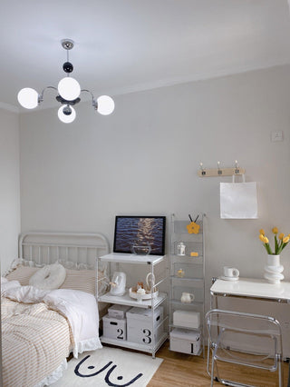 Lustra Lustre Cadre en Tige et Blanc