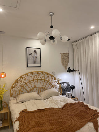 Lustra Lustre Cadre en Tige et Blanc