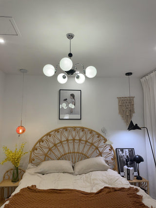 Lustra Lustre Cadre en Tige et Blanc