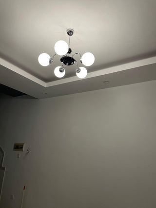Lustra Lustre Cadre en Tige et Blanc