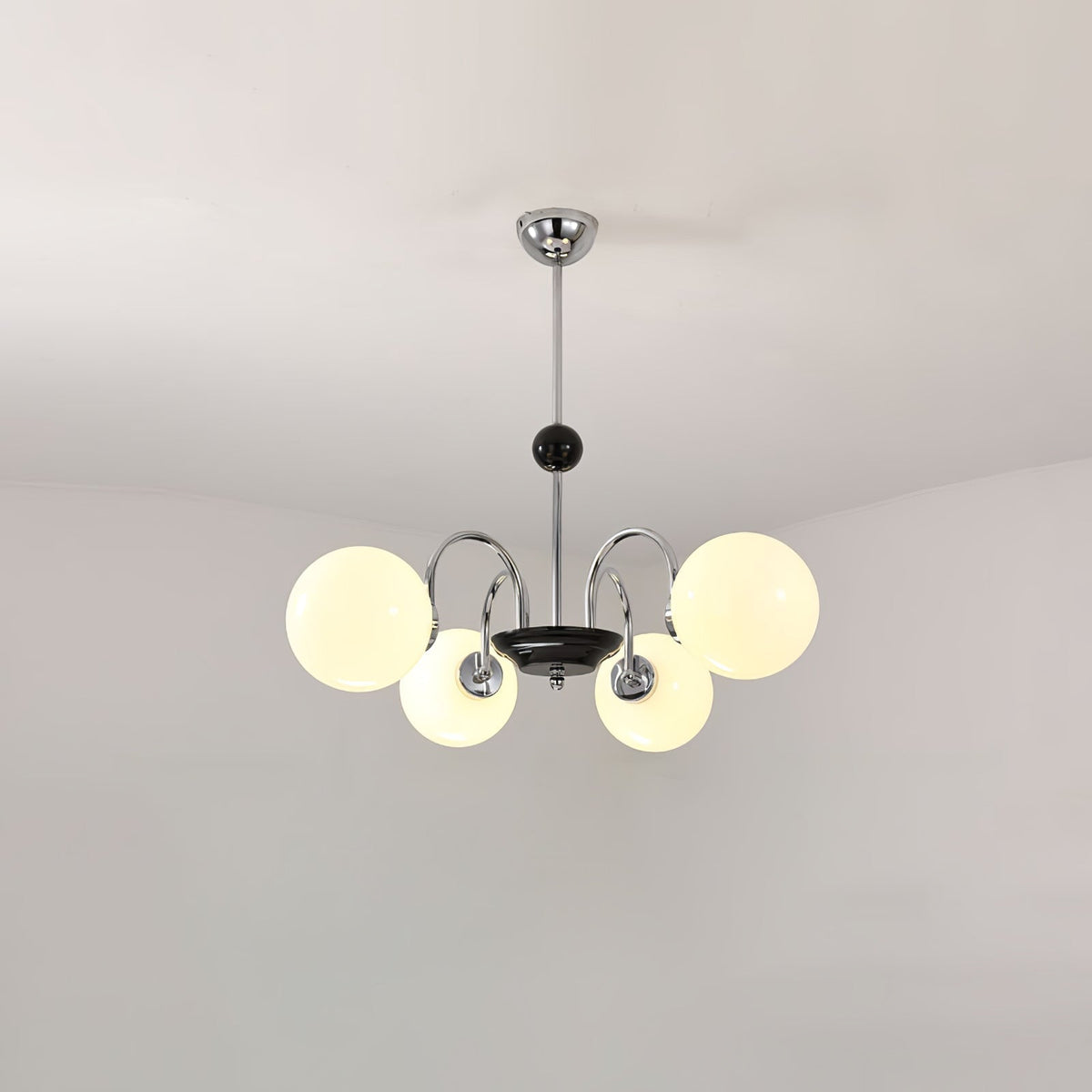 Arlelia Lustre Cadre en Tige et Blanc