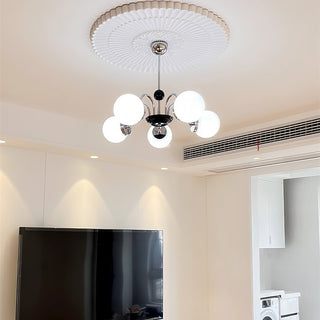 Lustra Lustre Cadre en Tige et Blanc