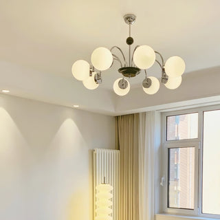 Lustra Lustre Cadre en Tige et Blanc