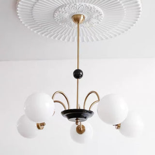 Lustra Lustre Cadre en Tige et Blanc