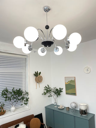 Lustra Lustre Cadre en Tige et Blanc