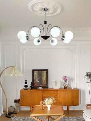Lustra Lustre Cadre en Tige et Blanc