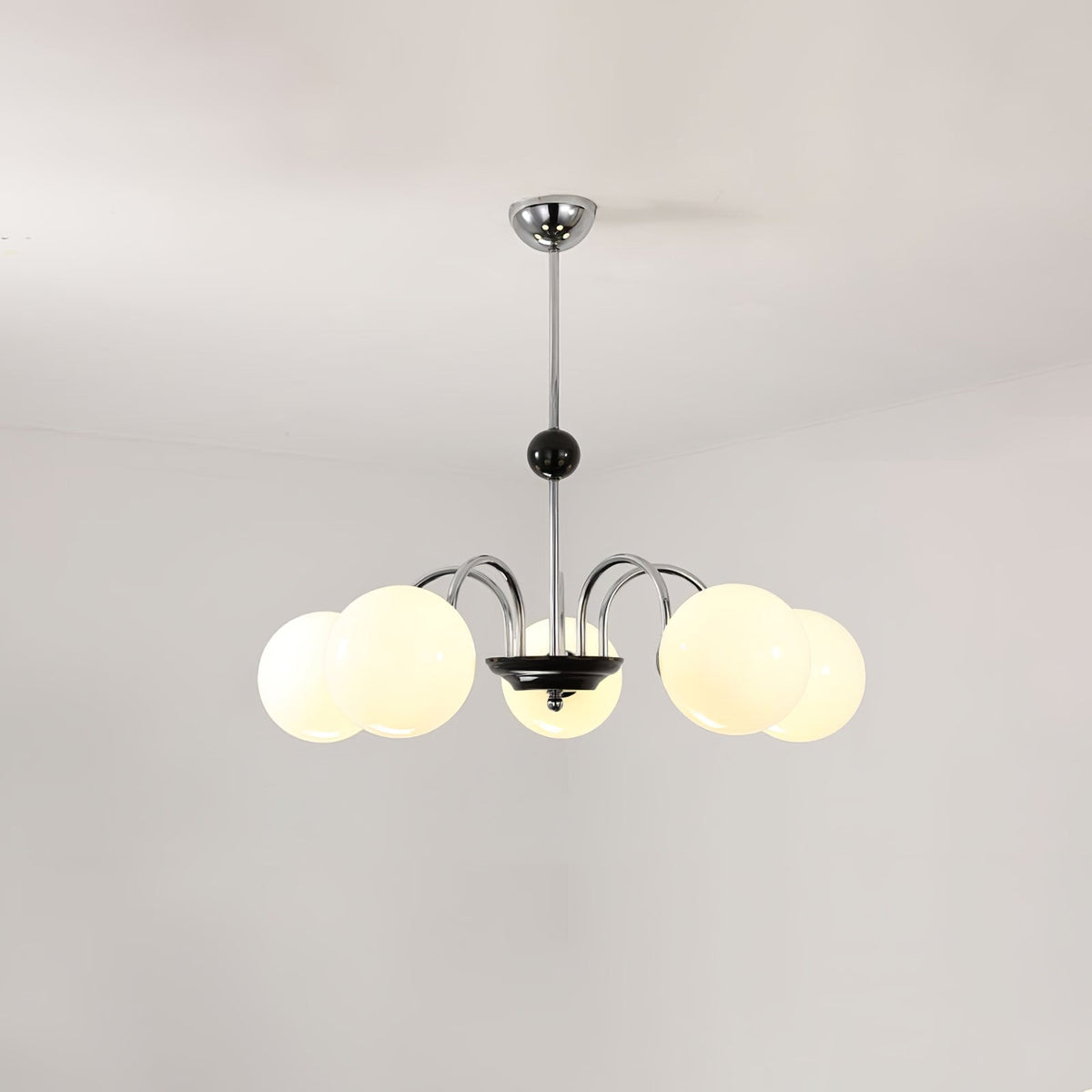 Arlelia Lustre Cadre en Tige et Blanc